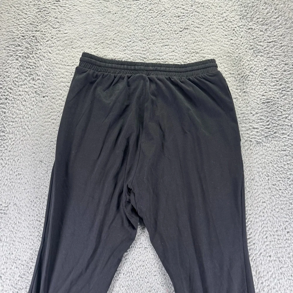 Adidas Pant Mens M Black Polyester Track‎ Tapered Leg Running Jogging Workout